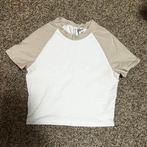 H&M cropped shirt, size small